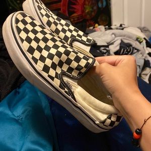 classic checked slip on vans